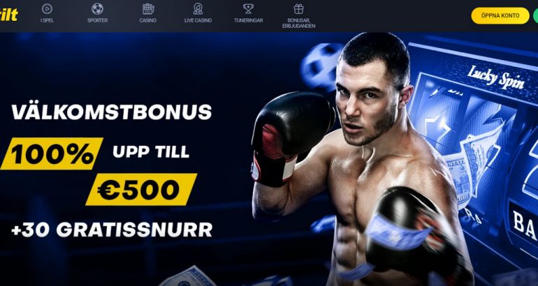 Bettilt 30 gratissnurr & Valkomstbonus upp till 500 EUR Bettilt casino sporter bonuskod sweden gratissnurr