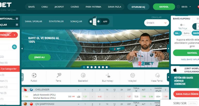 22Bet özel Casino & Bahis Bonuslar Kodu 22bet bahis canli casino bonusar code free
