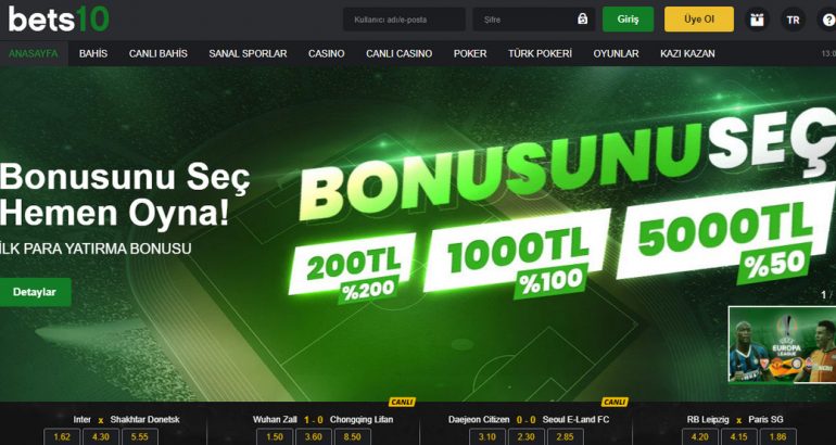 Bets10 5000 TL Bonus Bahis & Casino Bets10 canli casino bonus turkey bahis freespini