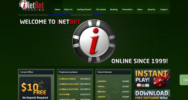 Inetbet Casino 10 USD coupon code for new players Inetbet Casino no deposit coupon code gratis